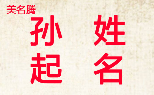 虎年孙姓男孩起名
